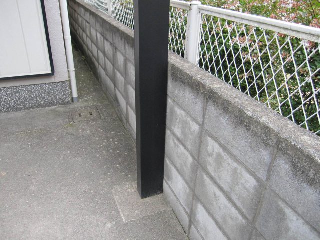 播磨町で解体されるカーポート支柱